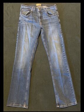 Wrangler 20X Style 42 Vintage Bootcut Jeans Mens 33x34 Medium Wash Denim 42MWXBL